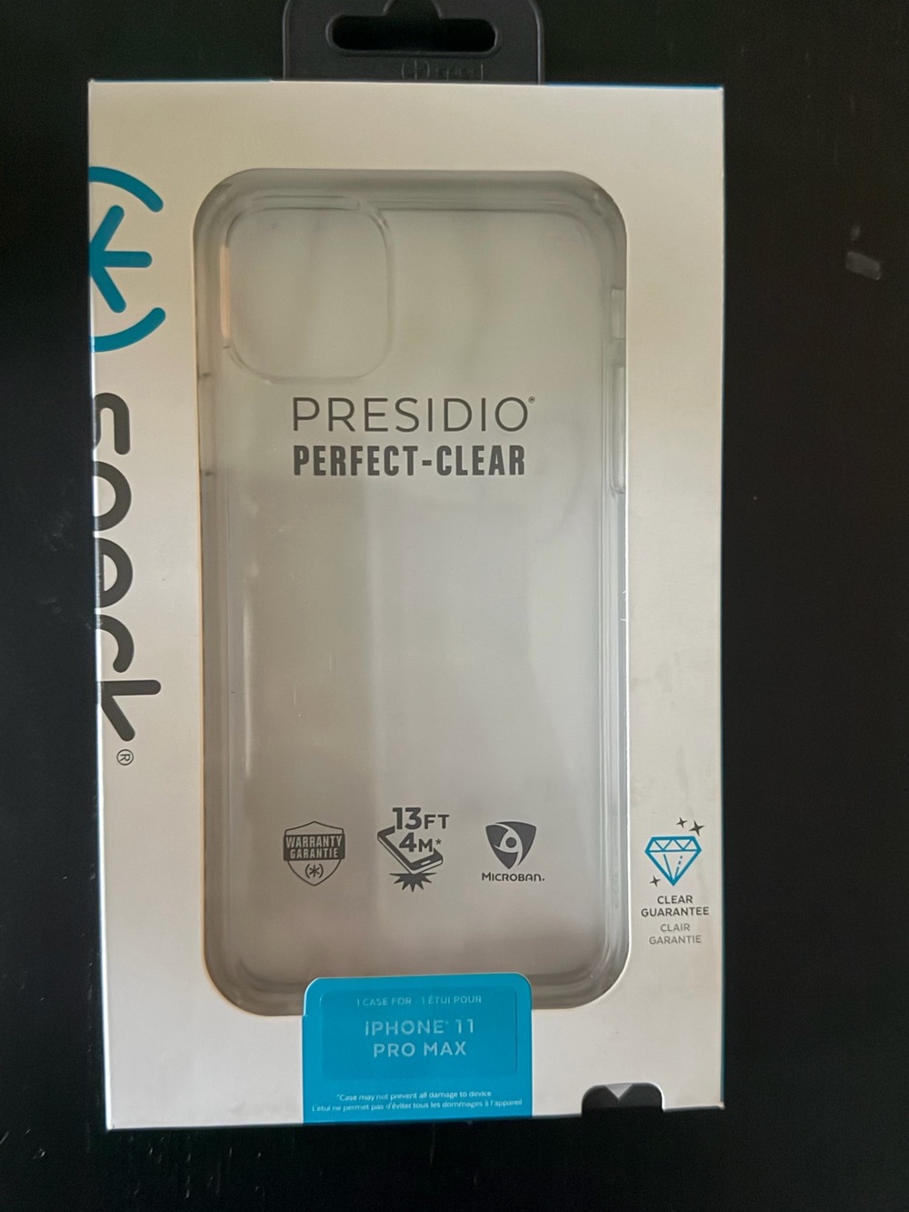 speck Presidio Perfect-Clear Transparent Phone Case for iPhone 11 Pro Max - Picture 1 of 3